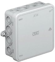 Коробка распределительная OBO Bettermann A14 100x100x40мм (14 сальников) IP55 серый (10шт) картинка 